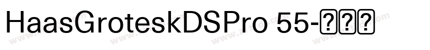 HaasGroteskDSPro 55字体转换